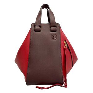 Loewe Hammock Bag Medium Handbag Red Bordeaux